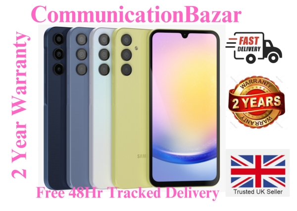 Neu Versiegelt Samsung Galaxy A25 Smartphone 128GB entsperrt 5G Dual Sim 2024 Modell