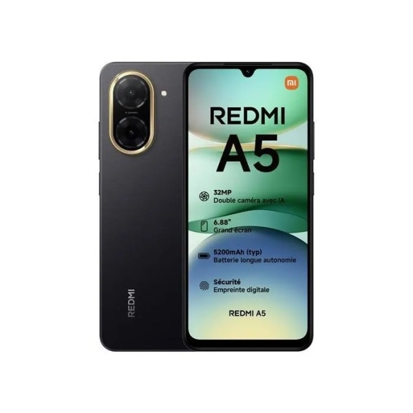 Smartphone Xiaomi Redmi A5 4GB 128GB 32MP 120Hz 5200mAh Dual SIM Schwarz
