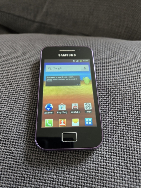 Samsung Galaxy Ace GT-S5839i – Plum Purple Smartphone entsperrt