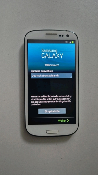 Samsung  Galaxy S III – Marble White ohne Simlock Smartphone