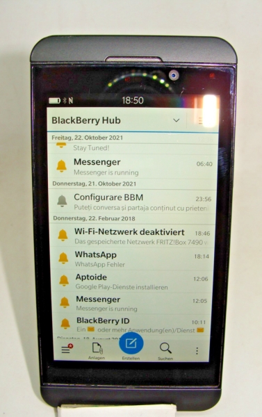 BlackBerry Z10 -16GB -Smartphone schwarz (T..Mobile. ) aus Sammlung/ Nachlass