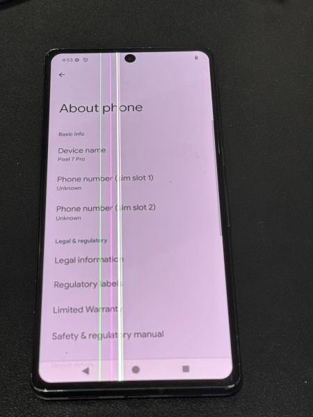 Google Pixel 7 Pro – 128 GB – Smartphone Obsidian (entsperrt) – Linien