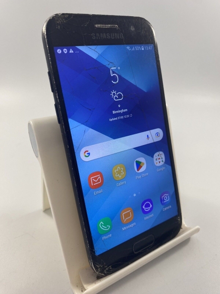 Samsung Galaxy A3 2017 schwarz entsperrt 16GB 4,7″ 13MP Android Smartphone Riss