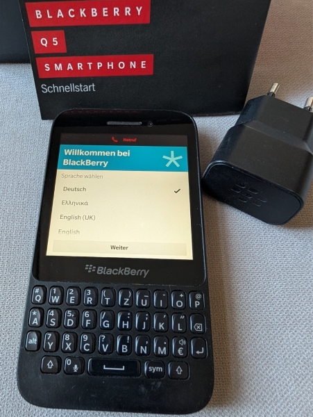 BlackBerry  Q5 – 8GB – Schwarz (Ohne Simlock) Smartphone