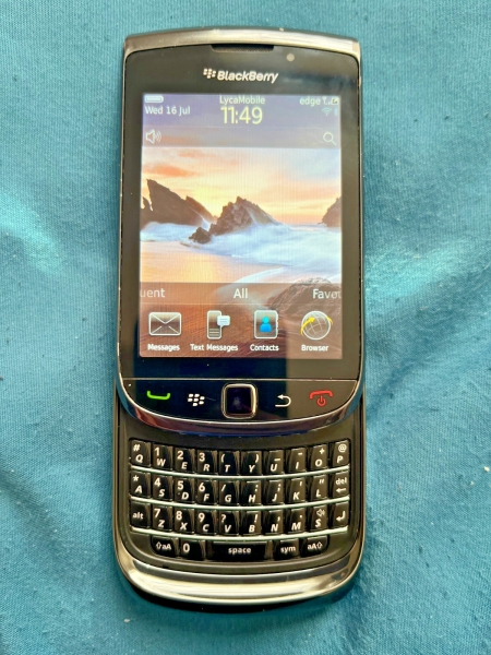 BlackBerry Torch 9800 Slider – Smartphone Handy (entsperrt) QWERTZ Tastatur – schwarz