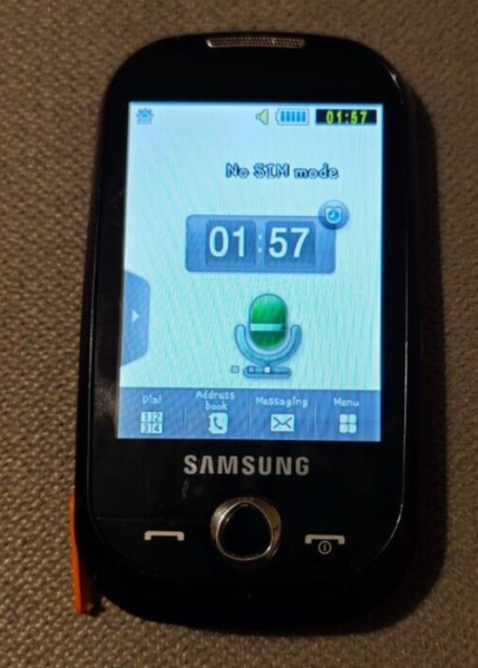 Samsung Genio Touch GT-S3650 – Schwarz/Orange Touchscreen Handy ENTSPERRT