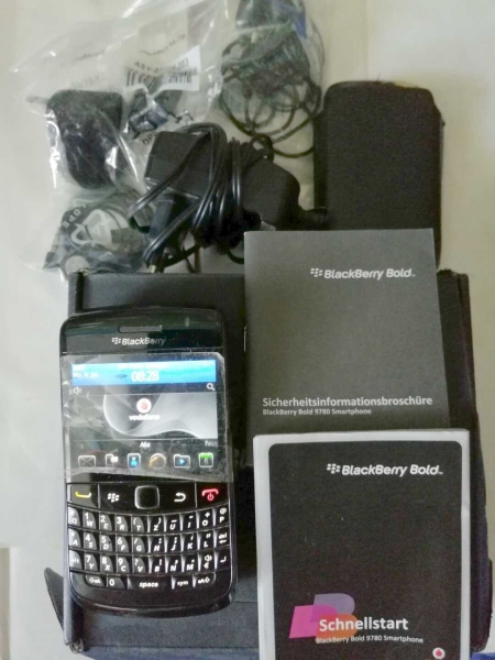 BlackBerry  Bold 9780 – Schwarz (Vodafone) Smartphone (9904733) – Akku defekt