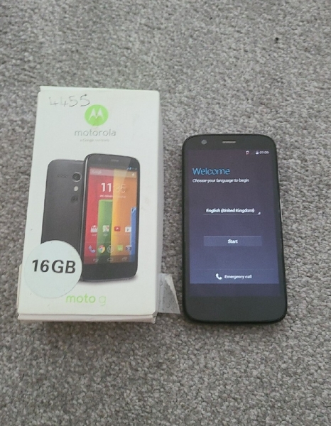 Motorola Moto G XT1032 – schwarz 16GB (Tesco Netzwerk) Smartphone Handy Android