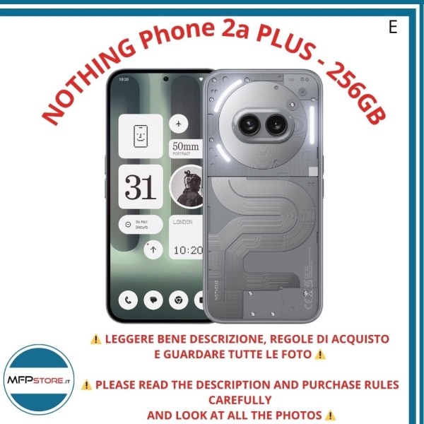 Smartphone Nothing Phone (2a) Plus 12/256, 5000mAh, NFC, Grau – Geprüft