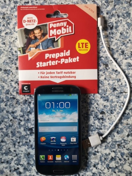 Samsung Galaxy S III mini GT-I8200N – 8GB – Blau (Ohne Simlock) Smartphone