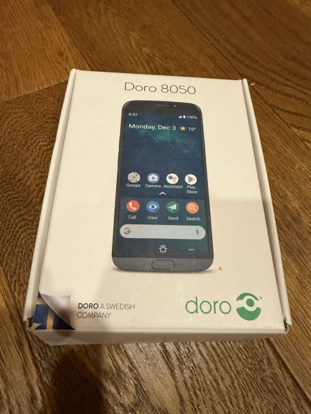 Doro 8050 schwarz – Android Smartphone 13MP Kamera / 5,7″ Display. Entsperrt