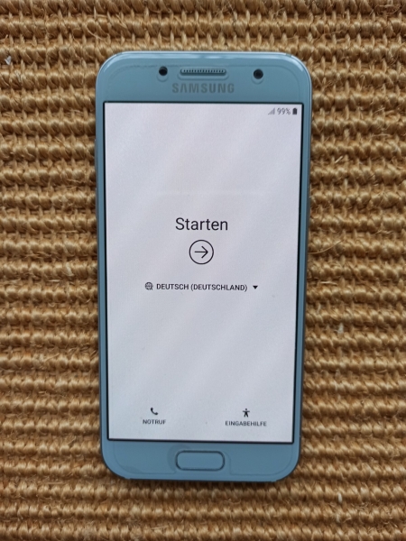 Akku defekt !! Samsung Galaxy A3 2017 A320F Blau 16 GB Ohne Simlock Smartphone