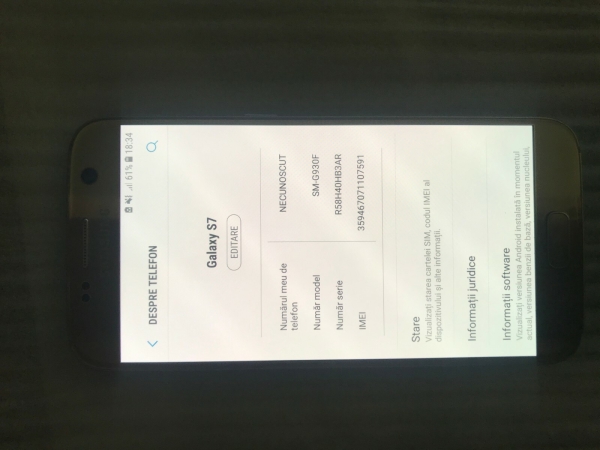 Samsung Galaxy S7 SM-G930F – 32GB – Gold (Entsperrt)