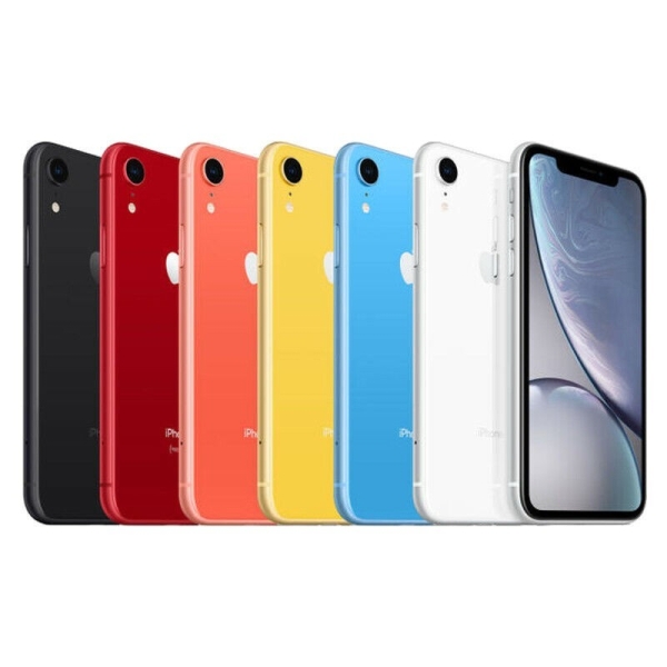 iPhone XR Handy 64GB Entsperren Mobilteil Simfree Top Zustand A+ / UK