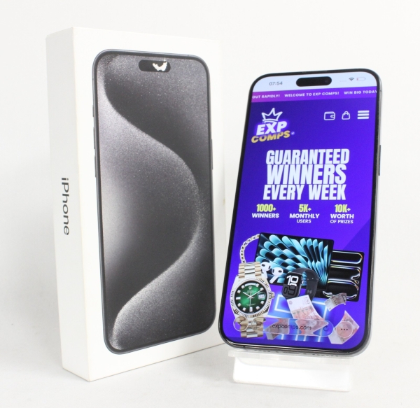 Apple iPhone 15 Pro Max 256GB Smartphone – Schwarz Titan – BH 88% (B+)