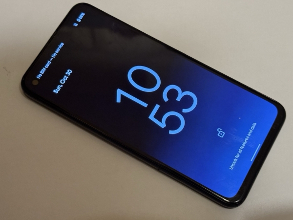 Google Pixel 4a (5G) – 128 GB – Smartphone schwarz (entsperrt) (Einzel-SIM)