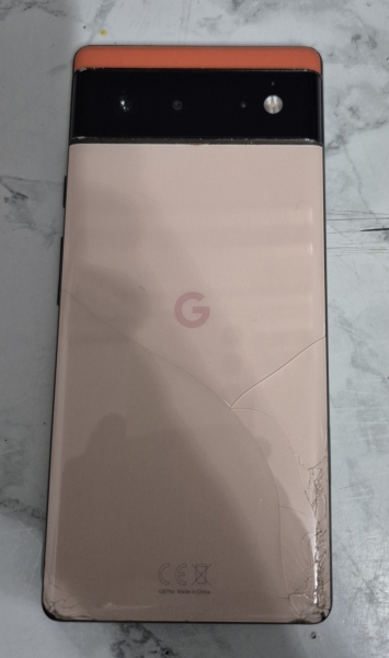 Google Pixel 6 Handy Smartphone – 128GB Kinda Coral (entsperrt) – Display beschädigt