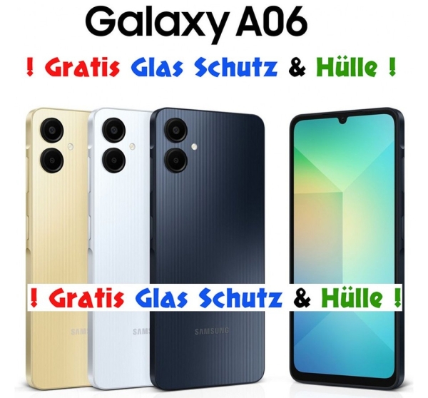 Samsung Galaxy A06 6,7″ 64GB DS 50MP 5000mAh Android Smartphone Händler Garantie