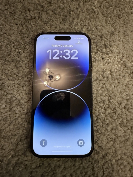 Apple iPhone 14 Pro 128GB Space Schwarz entsperrt Smartphone SCHLECHTER ZUSTAND