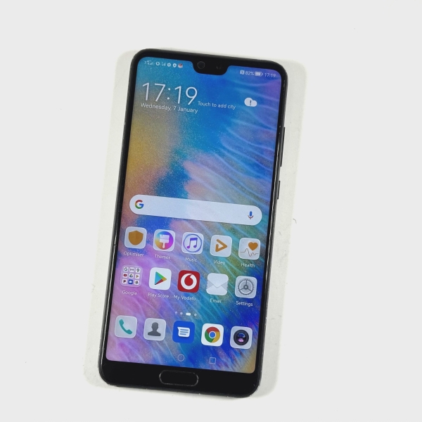 Huawei P20 EML-L09 128GB Schwarz Unlocked Single Sim Guter Zustand Grade B/C 500