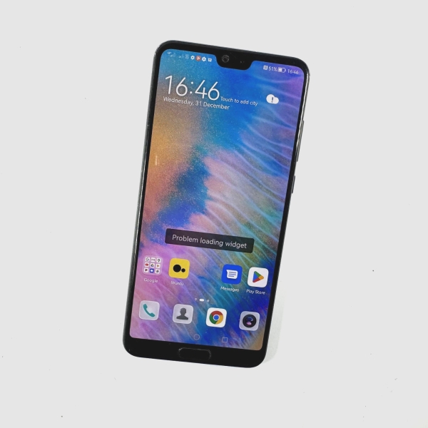 Huawei P20 Pro CLT-L29 128GB Schwarz Dual Sim Entsperrt Durchschnittlicher Zustand 424