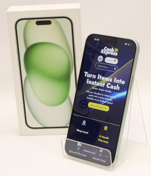 Apple iPhone 15 Plus 128GB grün Smartphone Netzwerk entsperrt – Originalverpackt (B)