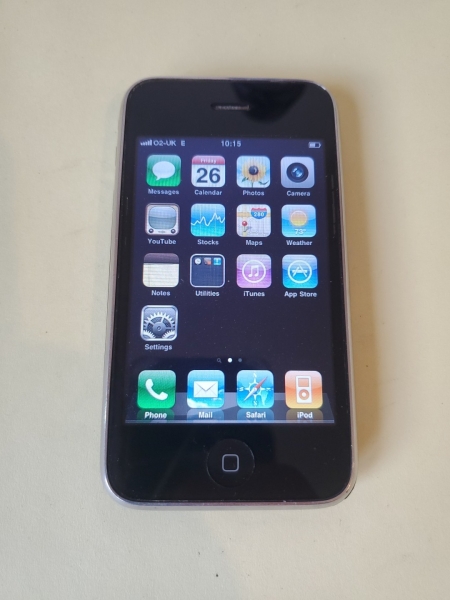 iPhone 3g A1241 16gb Locked On 02 Netzwerk SELTEN ORIGINAL APPLE VOLL FUNKTIONSFÄHIG 194