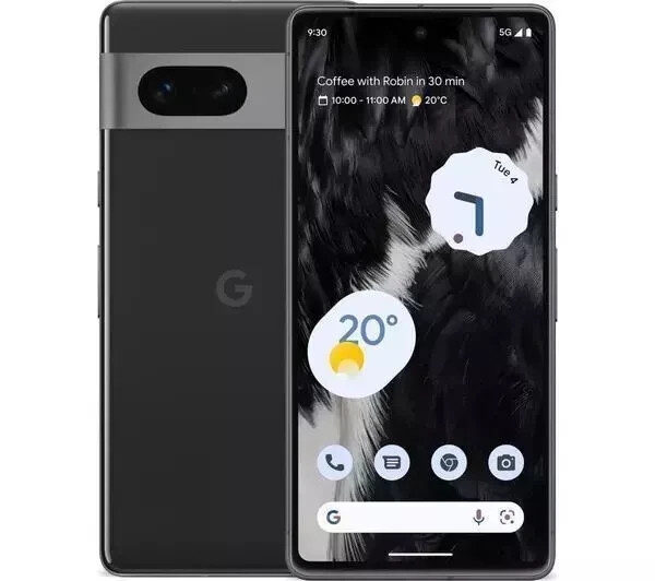 Google Pixel 7 128GB 5G entsperrt Smartphone Obsidian – UK-Modell – GUT