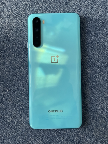 Handy Smartphone OnePlus Nord AC2003 256GB 12GB Blue Marble, Ohne Kabel, Wie Neu