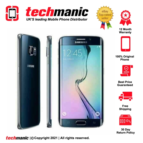 Samsung Galaxy S6 Edge – 32GB – Smartphone (entsperrt) in Saphirschwarz –