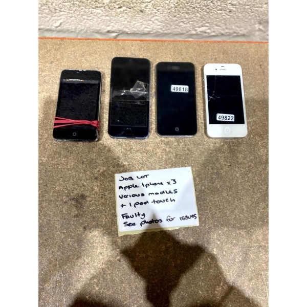 Restposten 4 Apple iPhone, iPod Touch Smartphones & MP3 Mediaplayer – für Ersatzteile