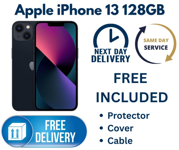 Apple iPhone 13 128GB Midnight Black Farbe 5G Netzwerk entsperrt IOS Smartphone