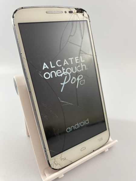 Alcatel Pop C7 weiß entsperrt 4GB 5,0″ 5MP Android Smartphone gesprungen Fehler #C16