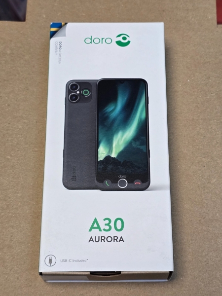 Doro Aurora A30 4G Smartphone für Senioren / 6,1″ Display / entsperrt 128GB