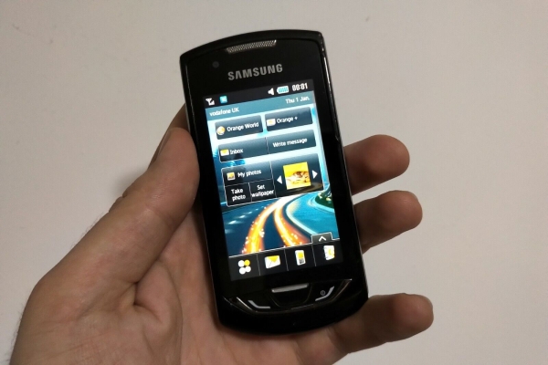 Samsung Monte S5620 Smartphone Handy (entsperrt) – Dark Black Simple Basic