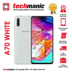 Samsung Galaxy A70 (Dual SIM) – 128 GB – weiß (entsperrt) Smartphone