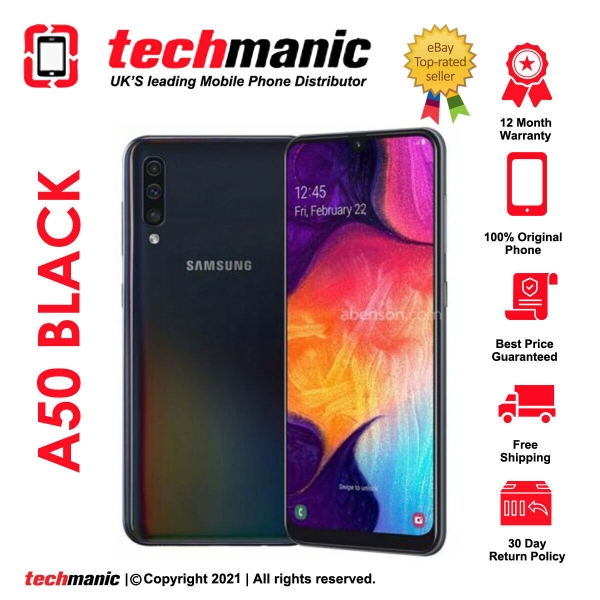 Samsung Galaxy A50 (Dual SIM) – 128 GB – Smartphone schwarz (entsperrt)