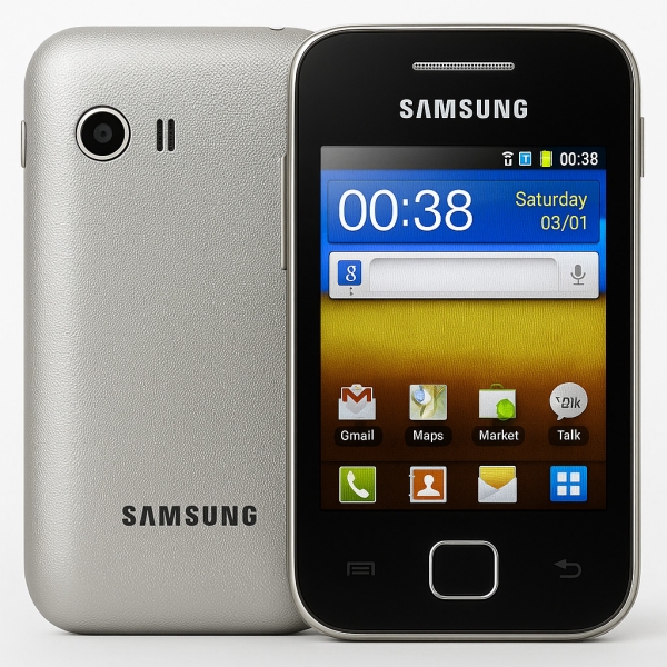 Samsung Galaxy Y S5360 silber entsperrt 180MB 3″ Android Smartphone