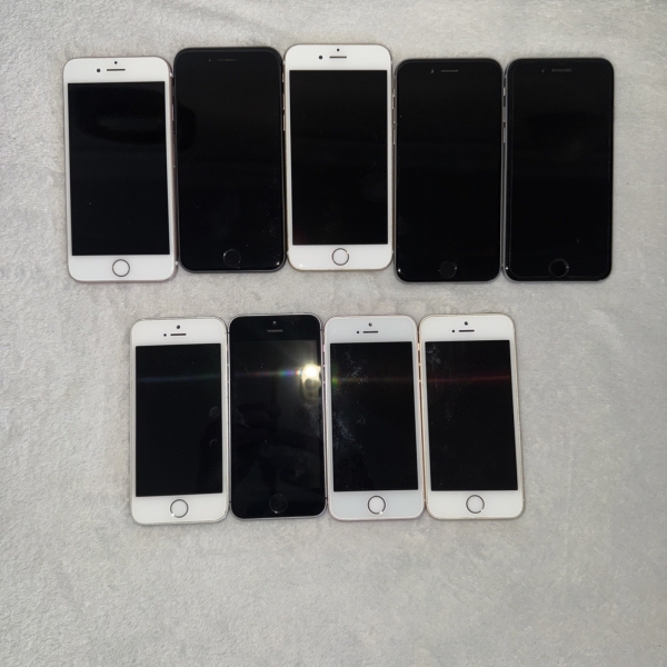 Mix aus 9 iPhones 6, SE, 5 ERSATZTEILEN UND REPARATUREN