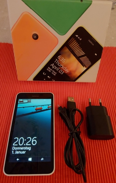 Nokia Lumia 635 – 8GB – Weiß (Ohne Simlock) Retro Smartphone für Sammler