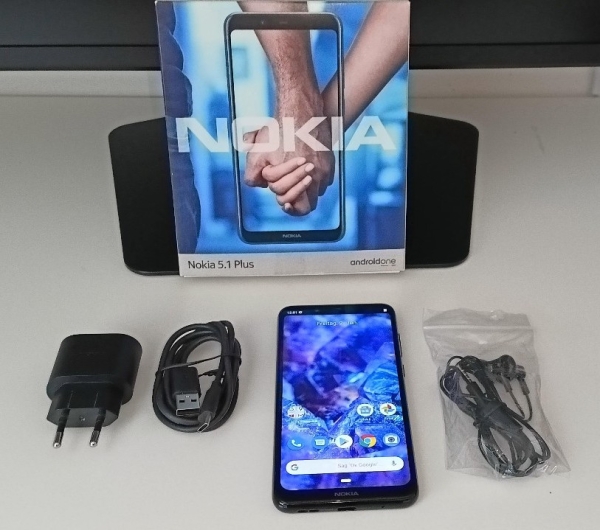 Nokia 5.1 Plus Black 32GB Dual SIM Android  LTE 4G Smartphone TA-1105