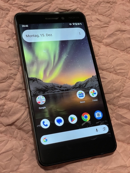 Nokia 6.1 Handy Smartphone Android 32GB Dual SIM 4G LTE Dual Kamera Schwarz TOP