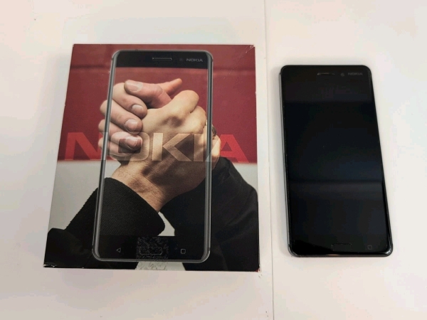 Nokia 6 TA-1033 schwarz Smartphone. Nur Ersatzteile Reparaturen (unbekanntes Passwort)
