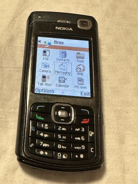 Nokia N70 Netzwerk Smartphone (Orange) – Schwarz