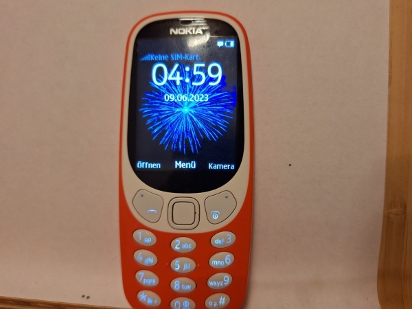 Handy Nokia 3310- orange (Ohne Simlock)  Smartphone einzelsim