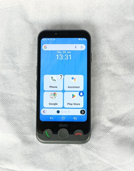 Doro Aurora A10 Senior Smartphone Android Schwarz Dual SIM Entsperrt A+ Zustand