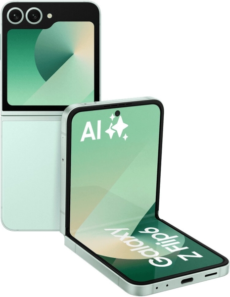Samsung Galaxy Z Flip6 Dual-SIM Smartphone 256GB Grün Mint – Sehr Guter Zustand