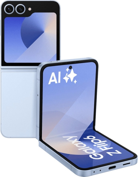 Samsung Galaxy Z Flip6 Dual-SIM Smartphone 256GB Blau Blue – Sehr Gut