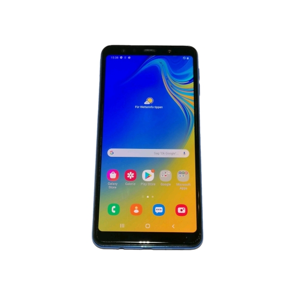 SmartphoneSamsung Galaxy A7 2018 A750FN 64Gb RAM 4Gb Blau NEUWERTIG!  #6878