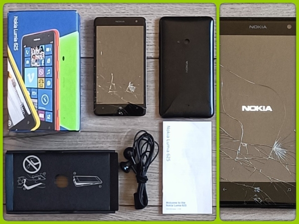 Nokia Lumia 625 (RM-941) Originalverpackt Sammler Windows Smartphone (O2/Tesco) *DEFEKT*